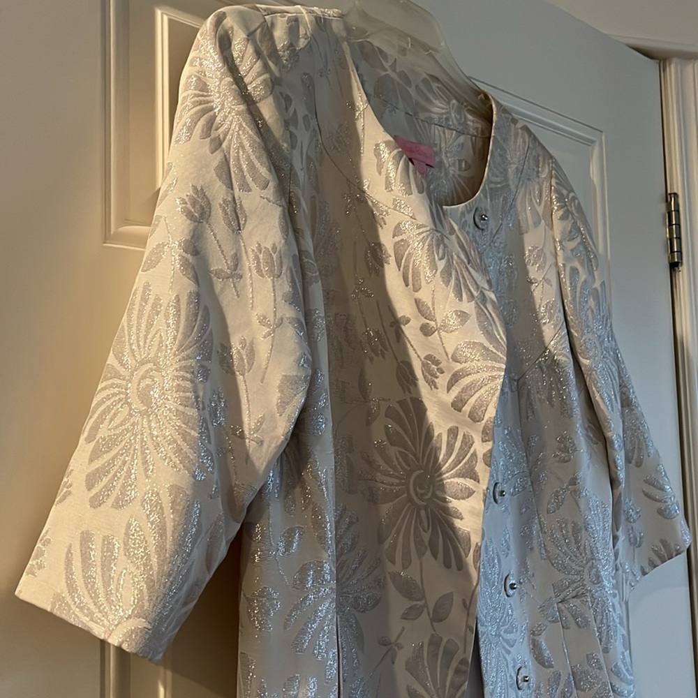 Vintage 00s Lily Pulitzer “Jackie” overcoat Size 6, 3/4 sleeves - Picture 4 of 15